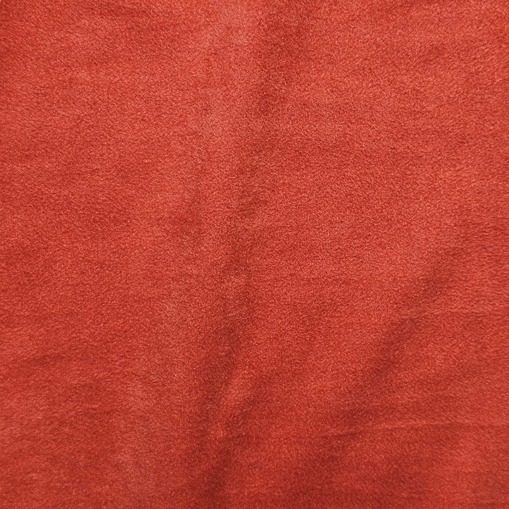 Chico’s Fringe Suede Feel Blouse Top Red Size 0 Soft Boho Western Festival - Picture 3 of 6